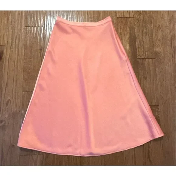 Gianni Bini orange midi slip skirt size 0 - Picture 3 of 8